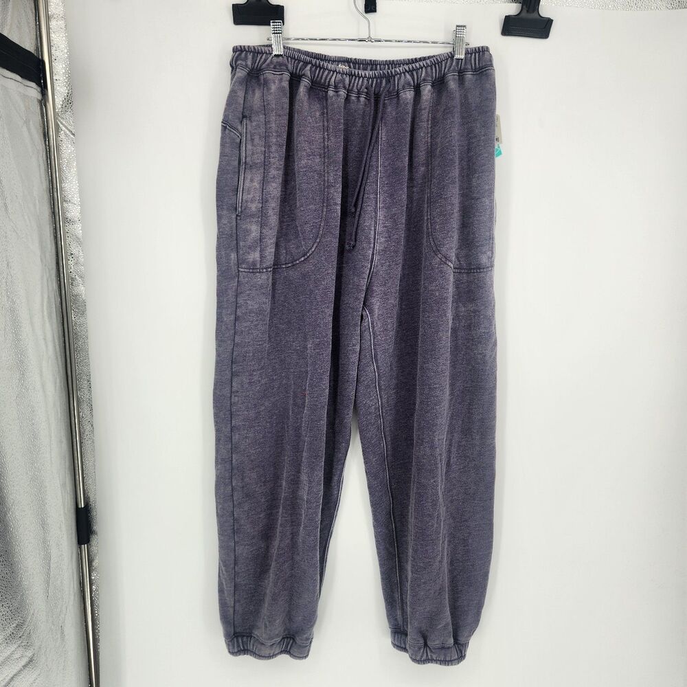 Intimately By Free People Navy Indigo Size Large Slow It Down Jogger NWT